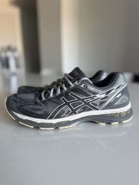 ASICS Gel-Nimbus 19 Men's Running Shoes Charcoal/Carbon/Silver T700N Size 11